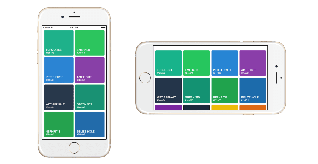 Implement responsive grid view in React Native App
